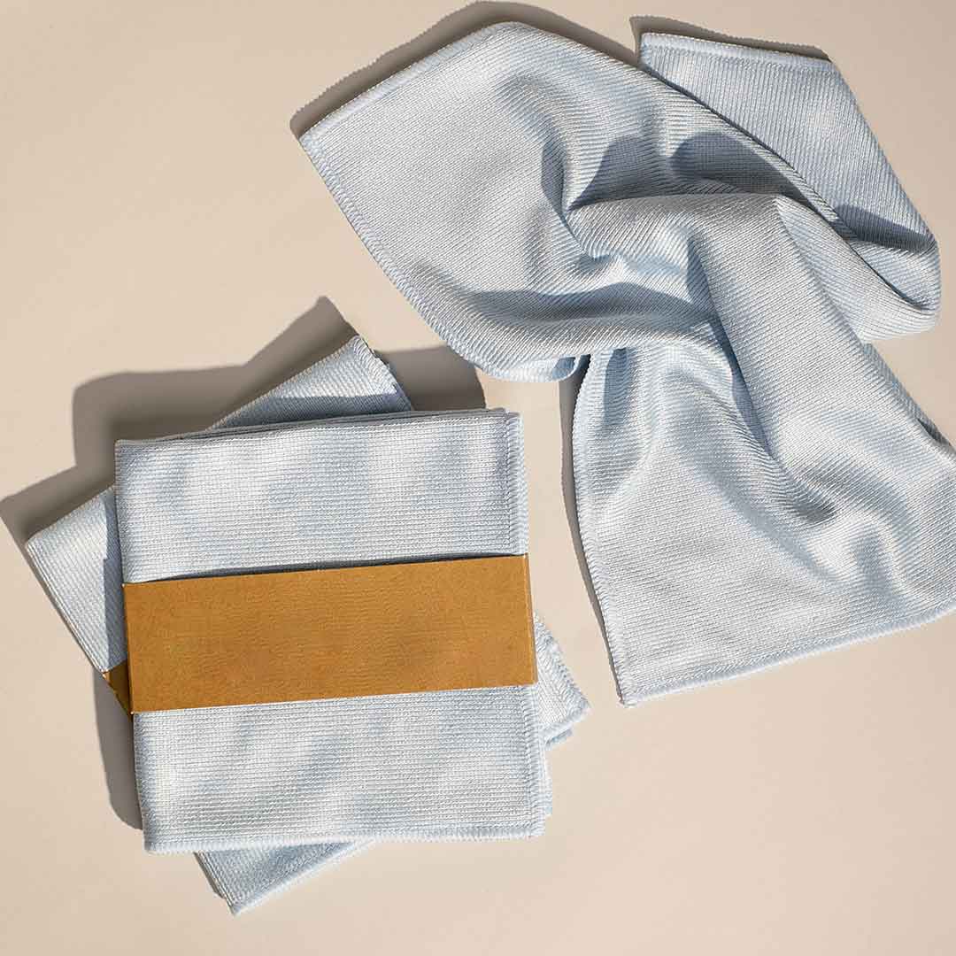 Glart 44WG6 Watergate set van 6 microvezeldoeken, superabsorberende microvezeldoek voor de auto, droogdoek om je auto te onderhouden, 60 x 90 cm, oranje