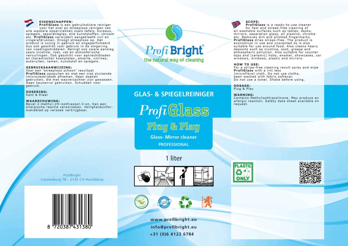 ProfiGlass glasreiniger en spiegelreiniger ProfiBright