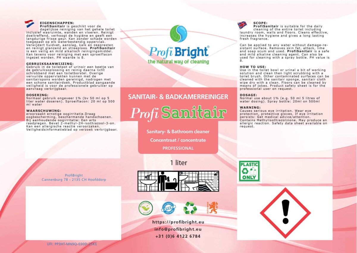 Badkamerreiniger & Sanitairreiniger ProfiSanitair