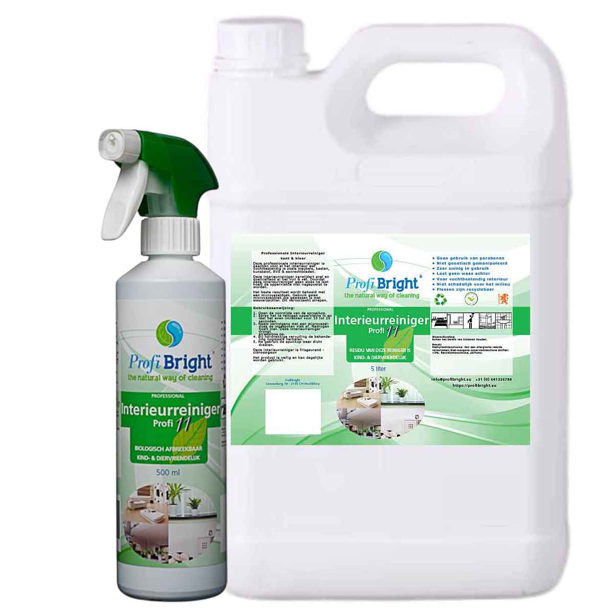 Interrieurreiniger Profi11 van ProfiBright, The Natural Way of Cleaning