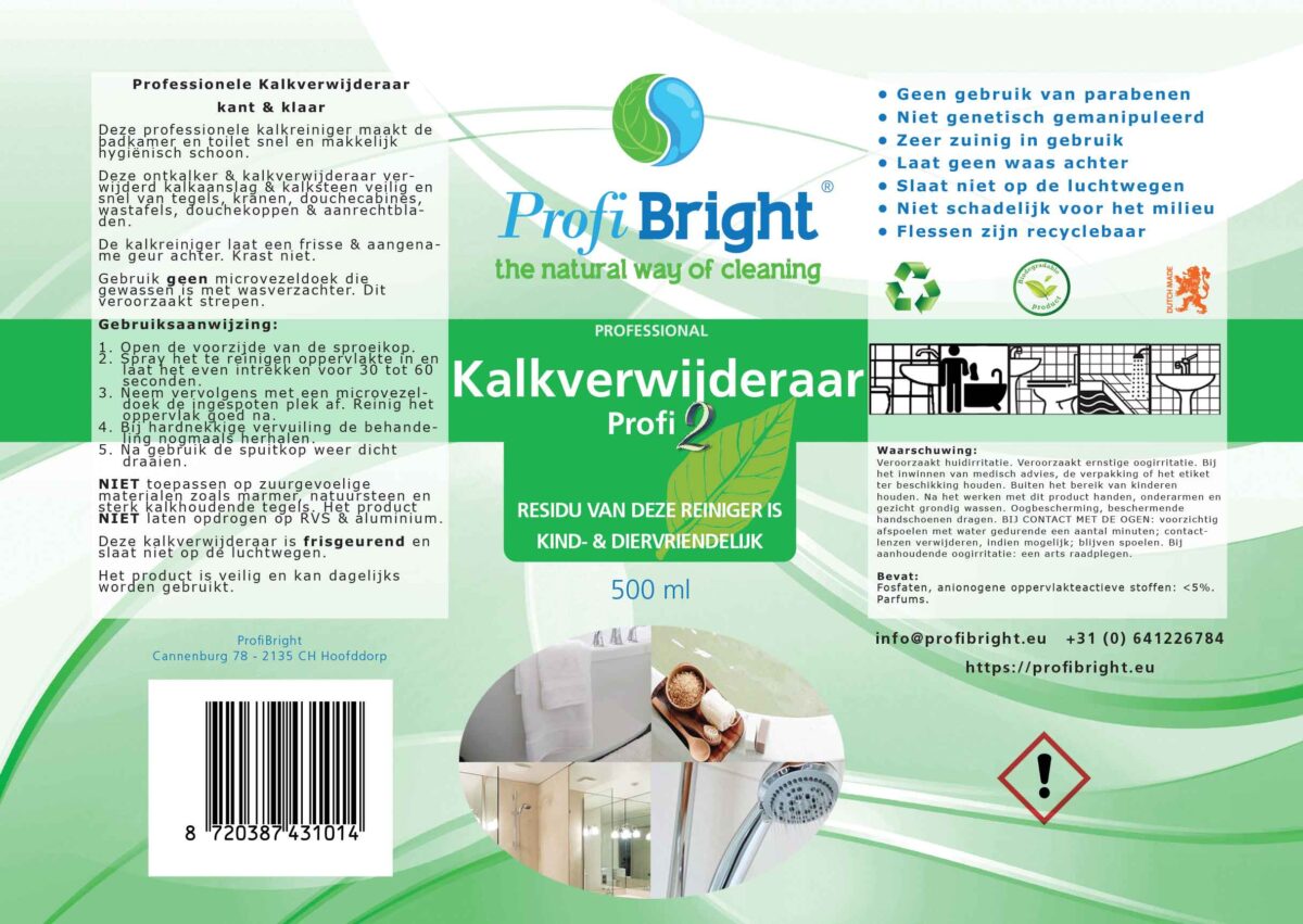 Kalkverwijderaar Profi2 van ProfiBright