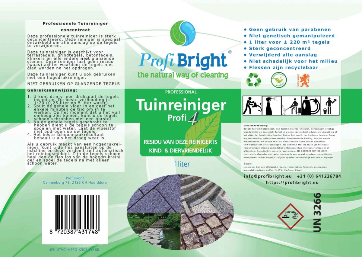 Tuinreiniger Profi4 van ProfiBright