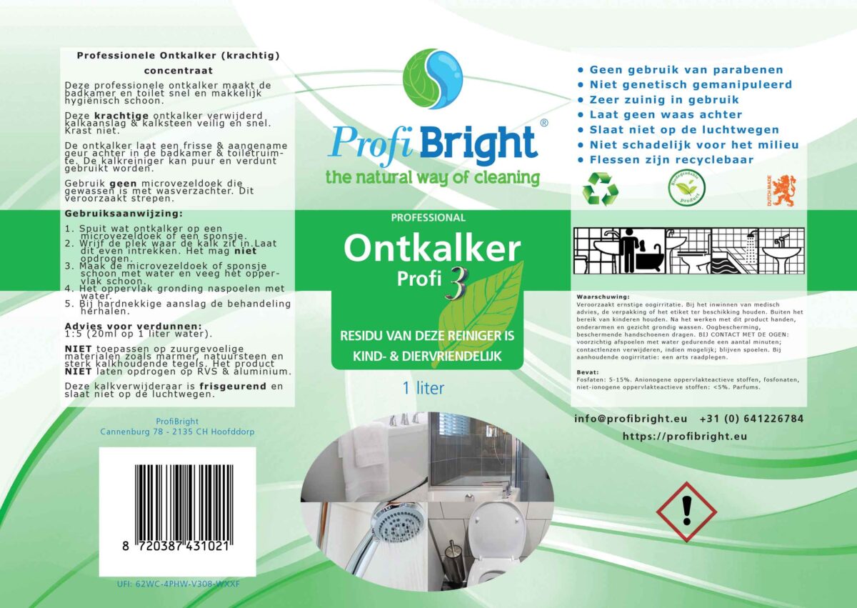 Ontkalker Profi3 van ProfiBright