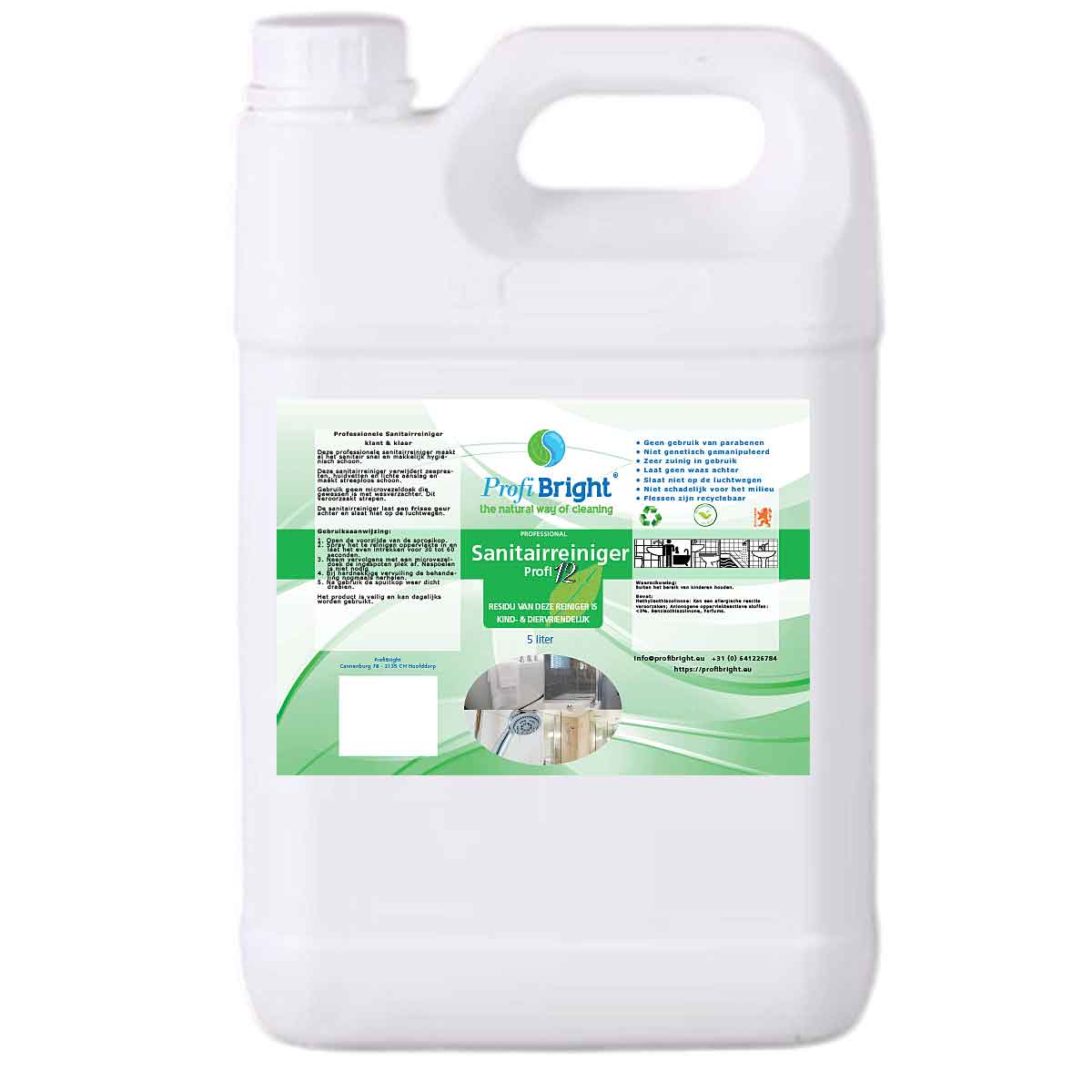 ProfiBright Sanitairreiniger Profi12 voor badkamer en sanitair