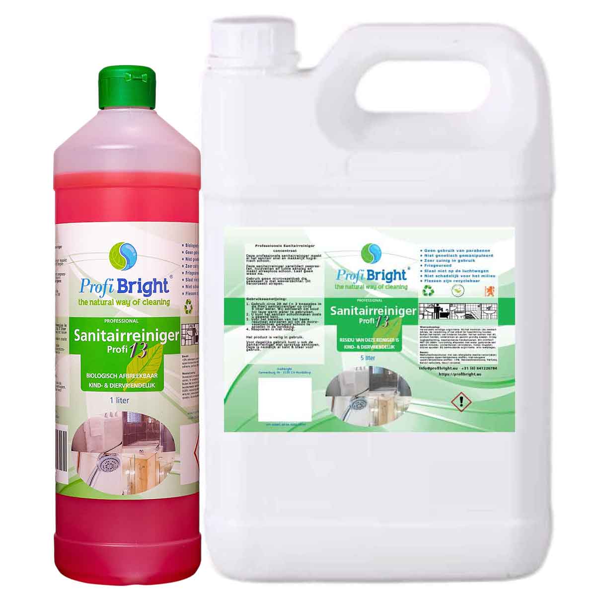 Sanitairreiniger Profi13 van ProfiBright, The Natural Way of Cleaning