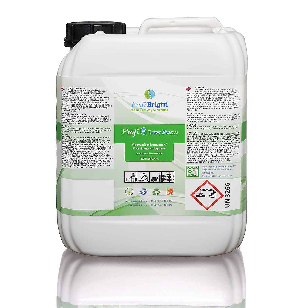 Vloerreinger Profi6 LF Low Foam van ProfiBright, the Natural Way of Cleaning